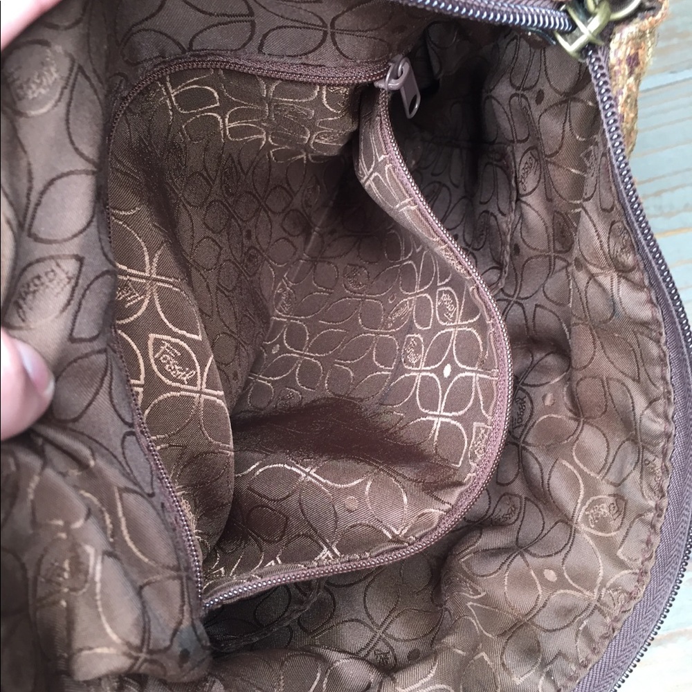 FOSSIL Cloth & Leather Crossbody Handbag - Picture 5 of 8